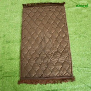 Brown Val-vet Foam Quilted Jai namaz / Prayer Rug / Prayer Mat FPM-10-Large-Brown